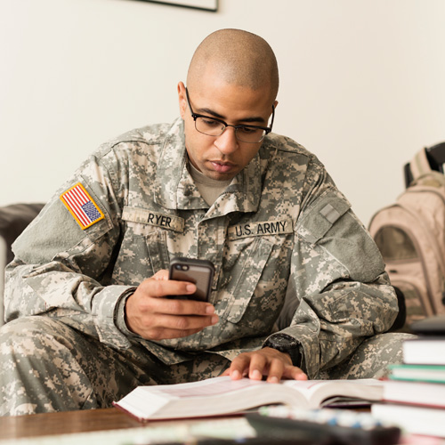 Veteran Studying