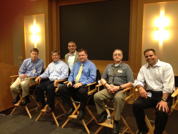 The panelists: Tony San Nicolas , Andy Booth, Todd Rose, Don Stolzoff, and Lloyd Knight
