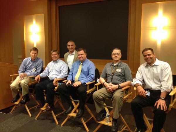 The panelists: Tony San Nicolas , Andy Booth, Todd Rose, Don Stolzoff, and Lloyd Knight