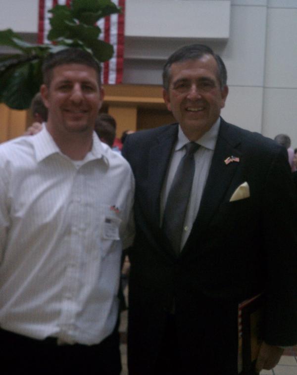 ACP Protégé, Shane Mantz (left) with retired General and Former Vice Chief of Staff of the US Army Peter Chiarelli
