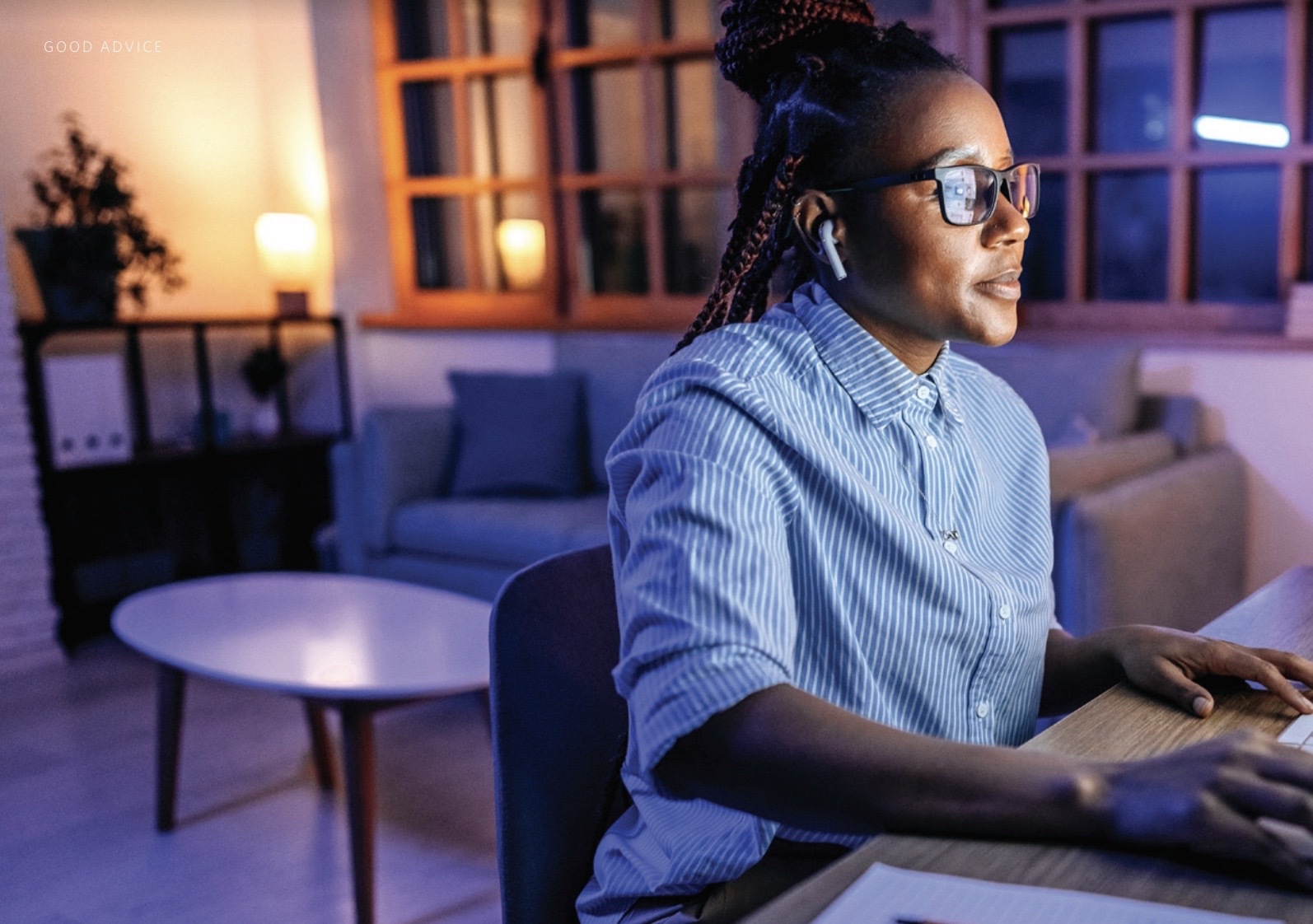 Woman on computer